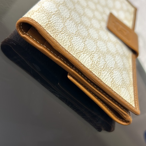 🖤Vtg CELINE Macadam canvas leather wallet - Picture 8 of 17
